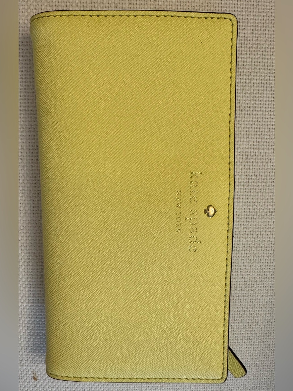 Kate Spade yellow continental wallet